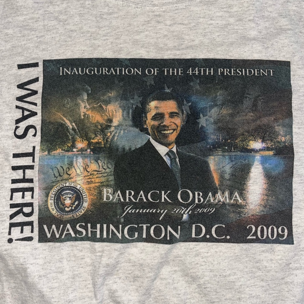 Vintage PRESIDENT BARACK OBAMA 2009 Inauguration “I was there!” Authentic TShirt
